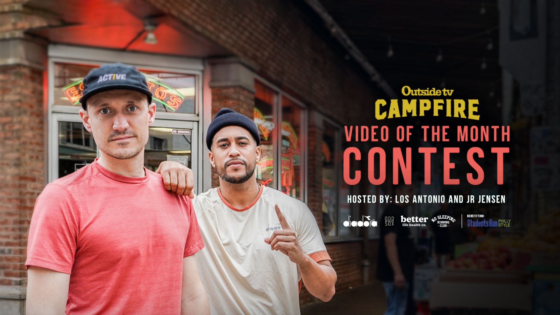 No Sleeping Running Club Host Outside TV Campife Contest